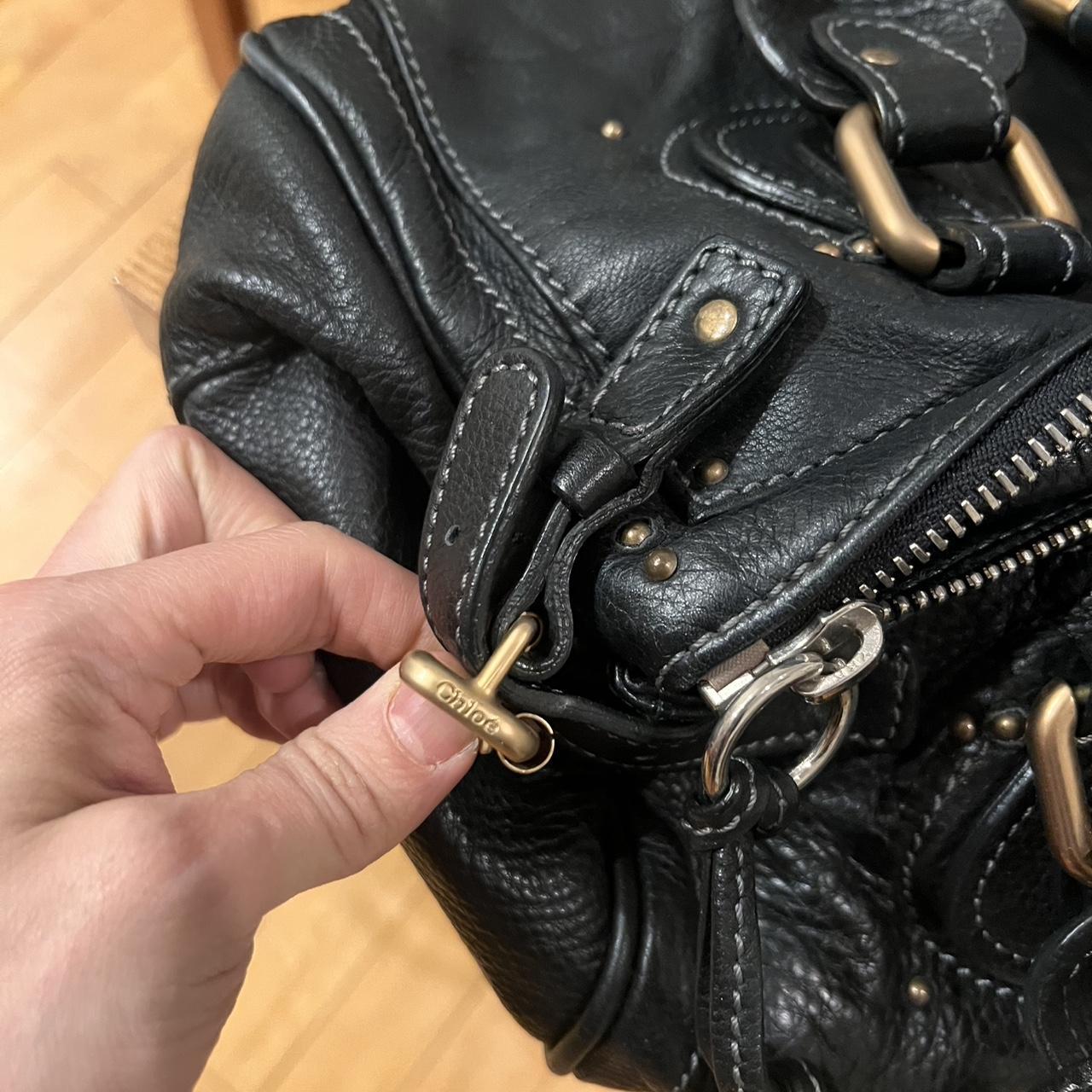 Authentic Vintage 90s Chloé Paddington Bag – Black Leather