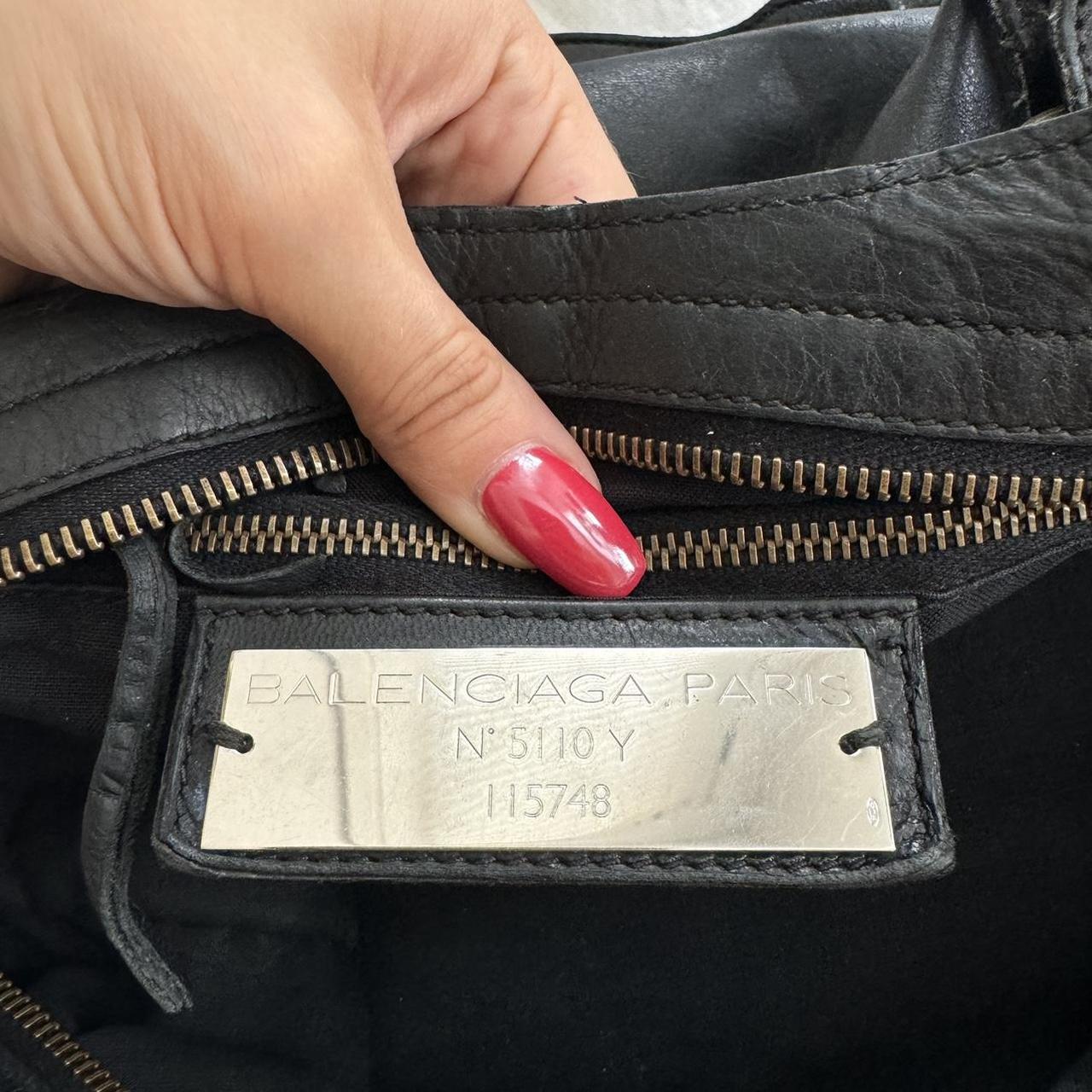 Vintage Balenciaga City Bag – Black Distressed Leather