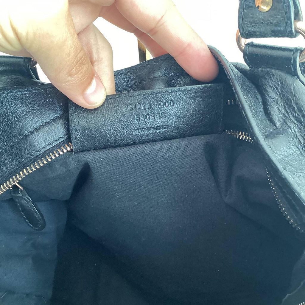 Authentic Balenciaga City Bag – Black with Gold Hardware (Medium)