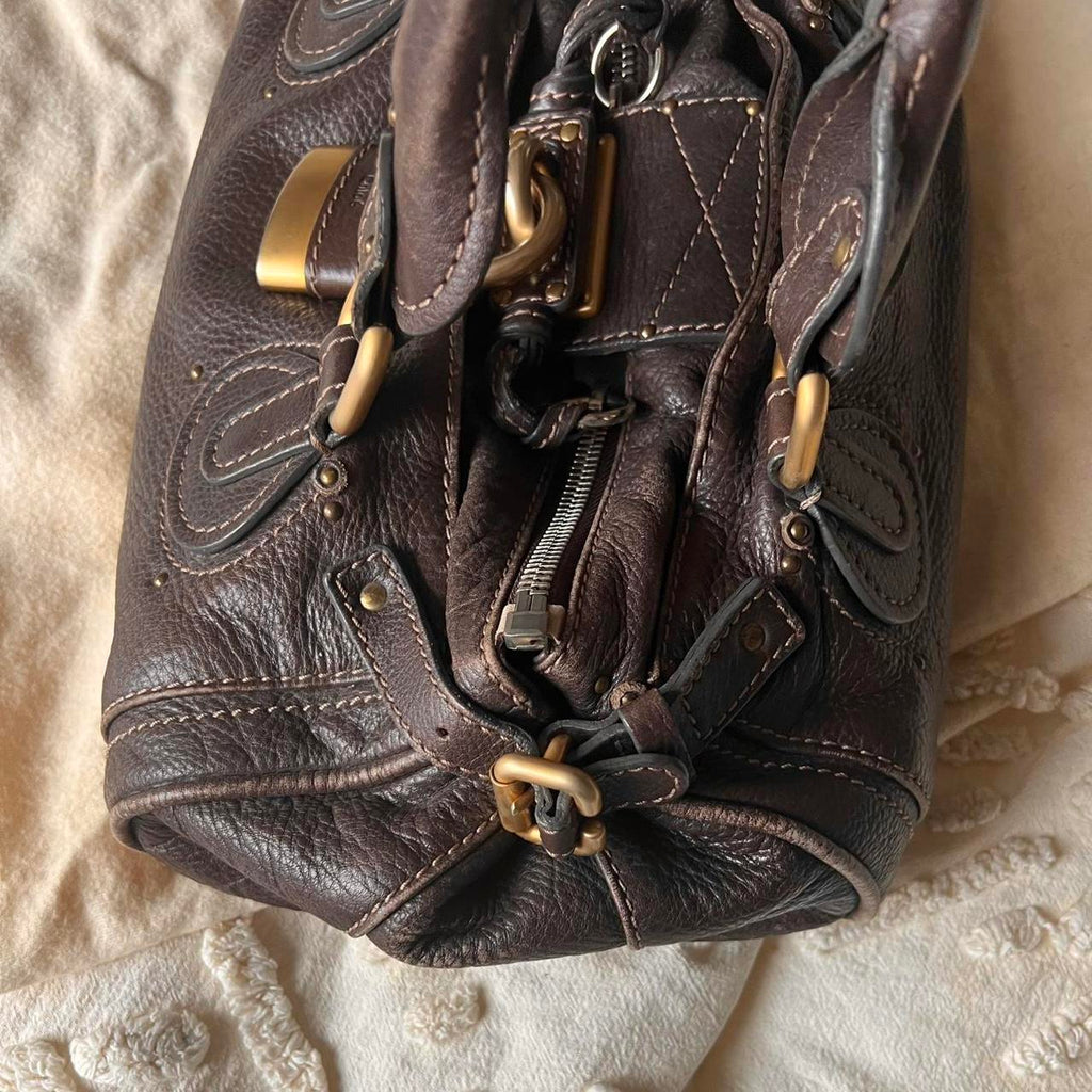 Authentic Chloé Paddington Bag – Dark Brown