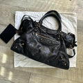 Authentic Balenciaga City Bag – Black with Gold Hardware (Medium)