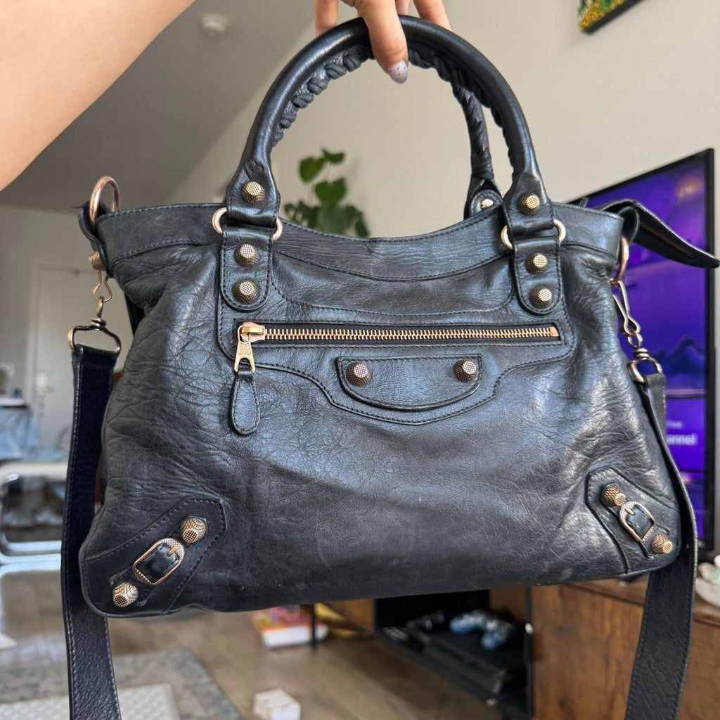 Authentic Balenciaga City Bag – Black