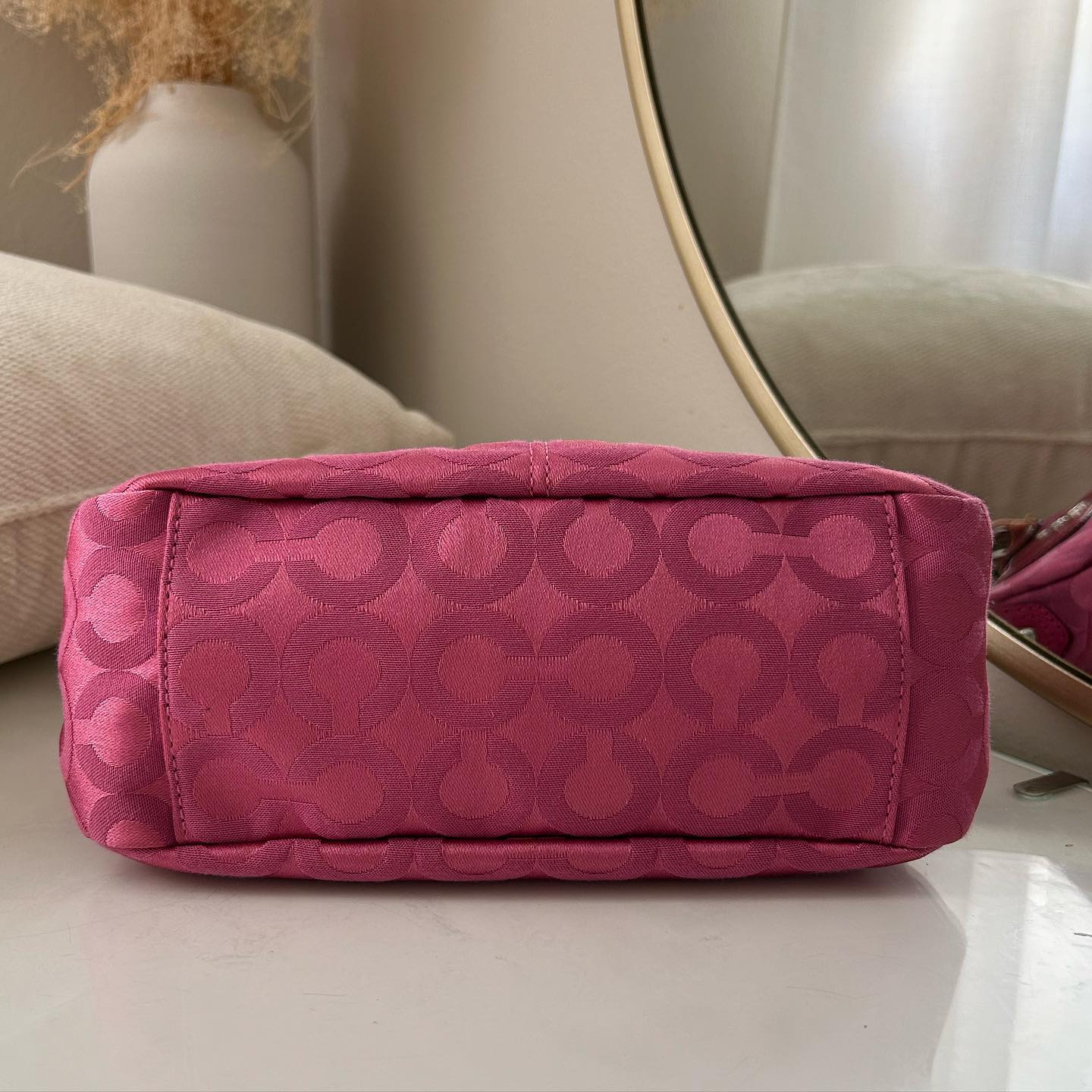 pink coach vintage bag