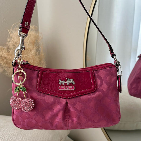 pink coach vintage bag
