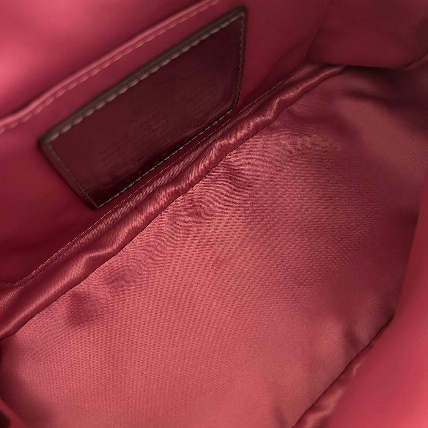 pink coach vintage bag