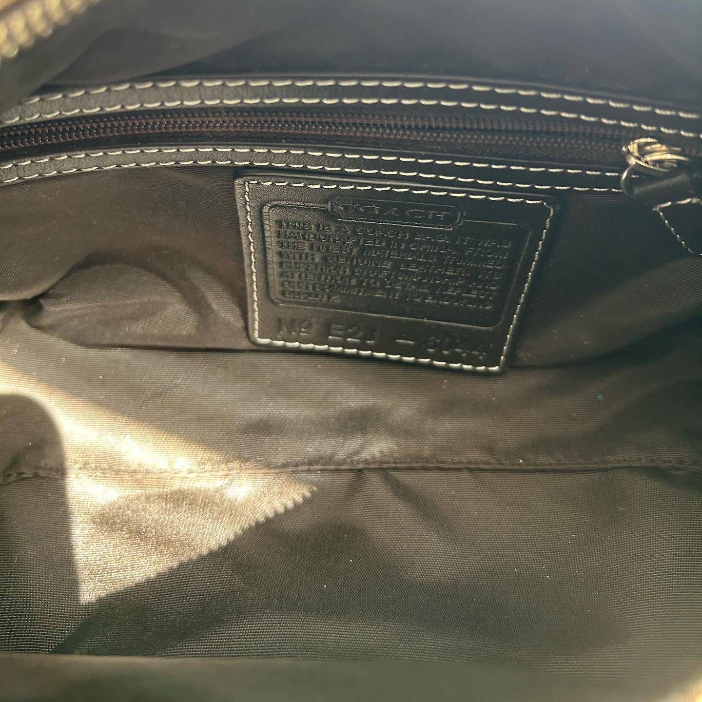 tan coach vintage bag 1