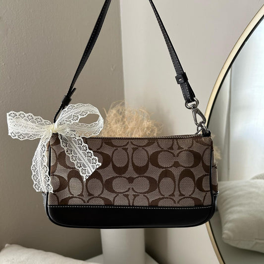 tan brown coach vintage bag