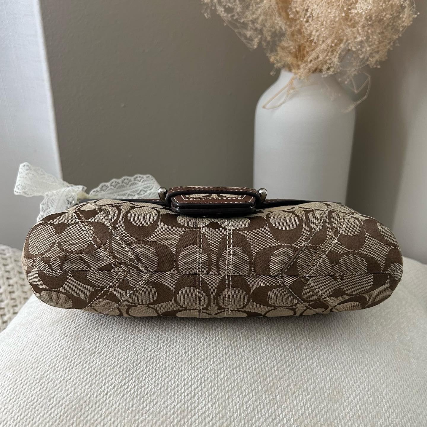 light brown coach vintage bag