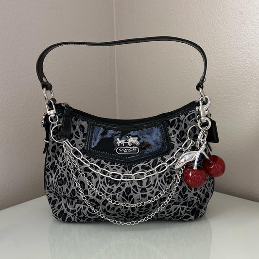 coach grey vintage bag