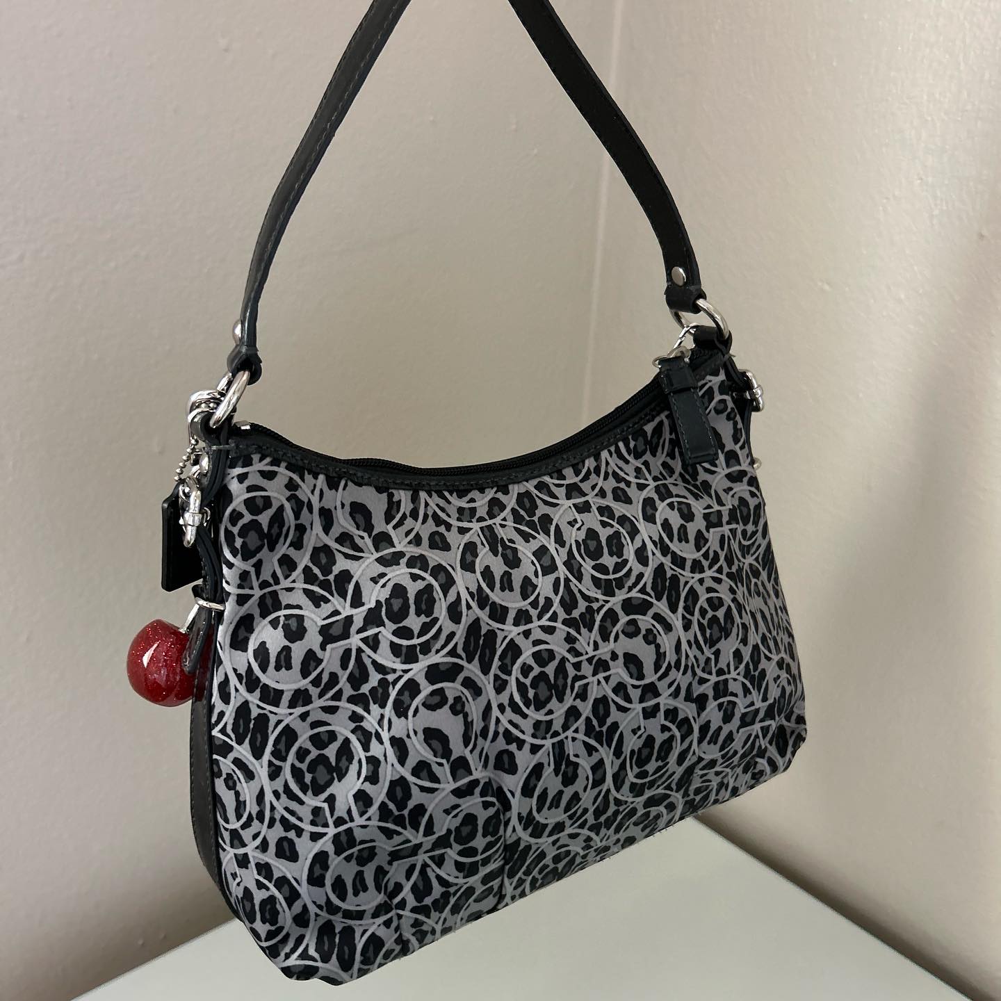 coach grey vintage bag