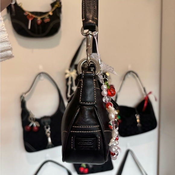 y2k coach demi buckle bag black leather ❤️