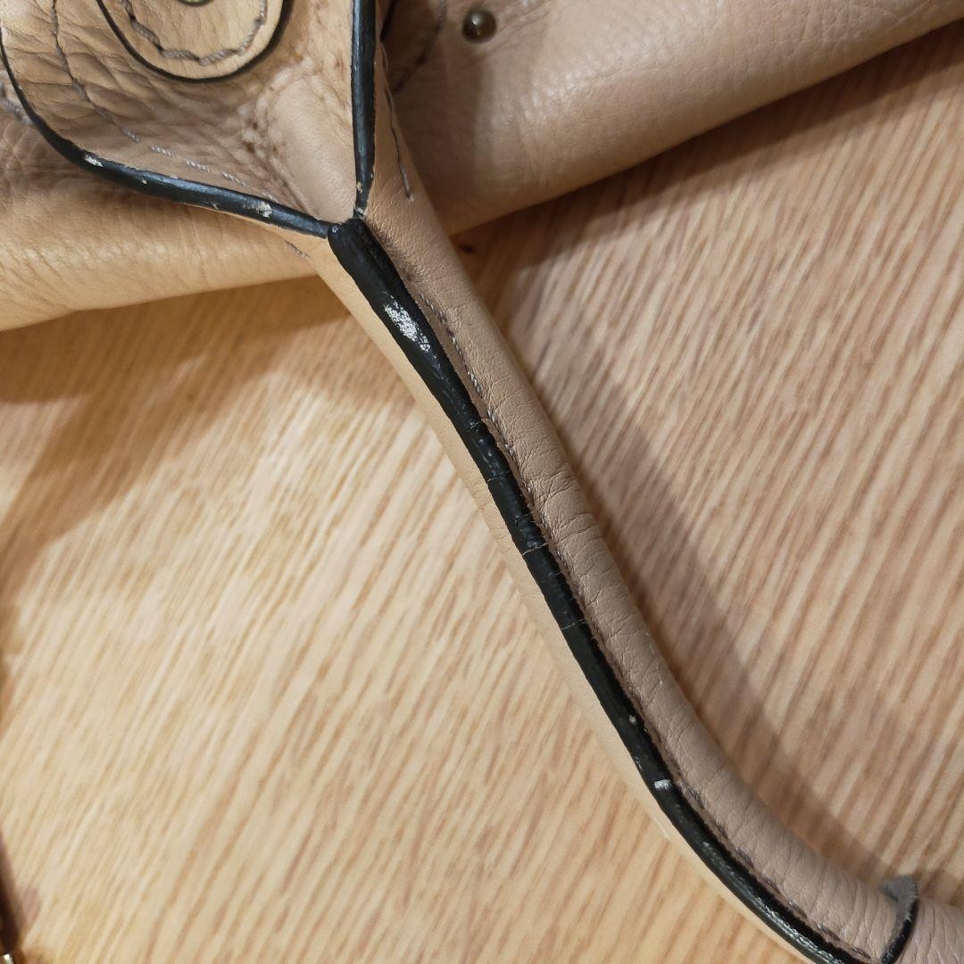 Authentic Chloe Paddington Beige Handbag Shoulder Bag Gold hardware Padlock Key