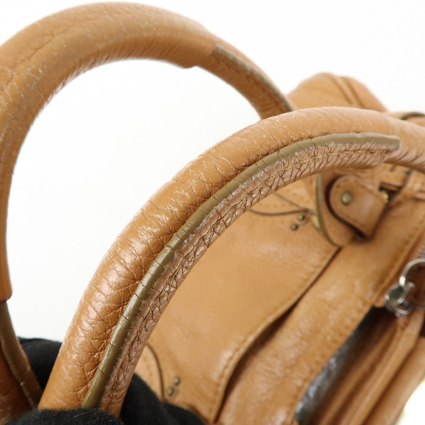 Chloe Paddington Medium Leather Hand Bag Shoulder Bag Brown Authentic Used F/S