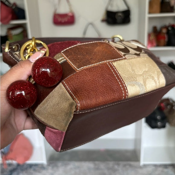 y2k coach mini patchwork bag 🍂