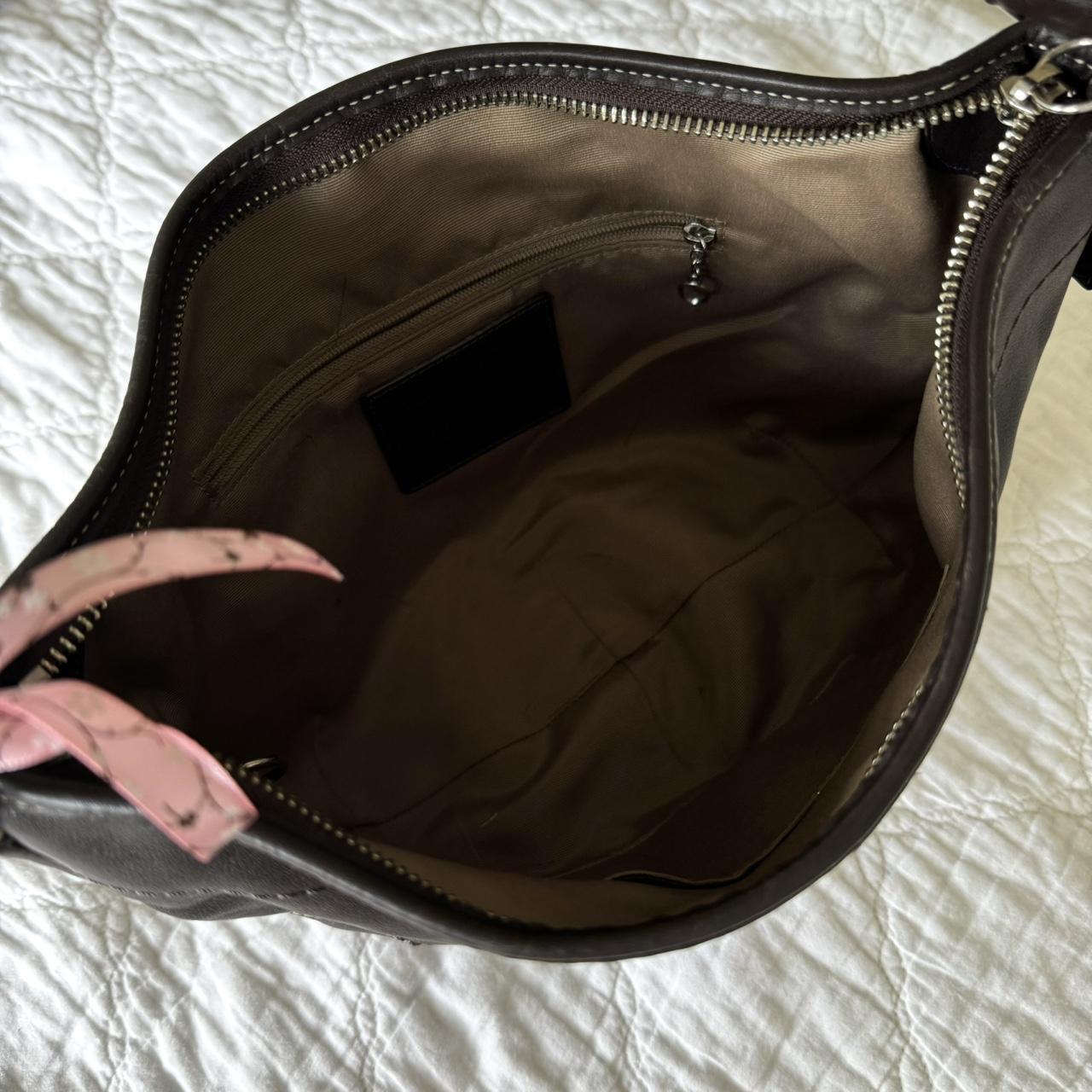 Vintage Y2K Coach brown leather hobo bag!