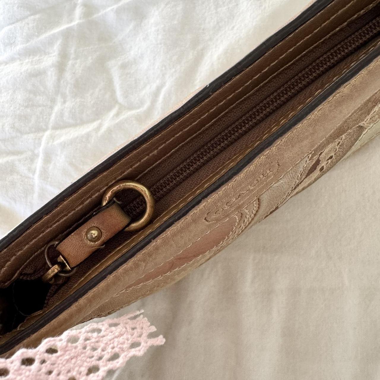 Vintage Y2K Coach gold metallic mini patchwork bag!