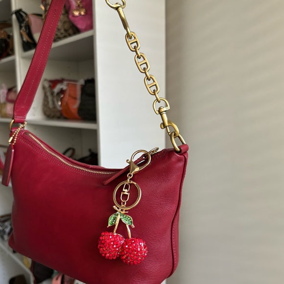 vintage coach demi legacy cherry red shoulder bag 🍒♥️