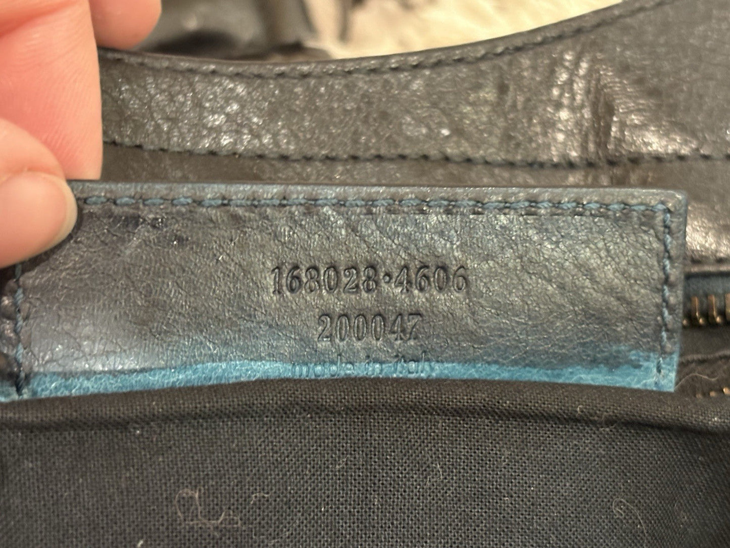 Balenciaga Black Biker Bag Distressed Shoulder Bag Mirror Studded Tassel