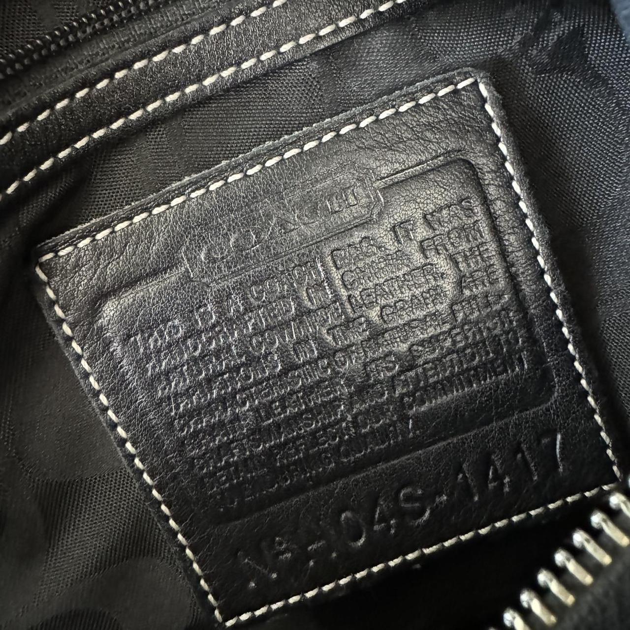 Vintage 90s black leather Coach Legacy East West zip shoulder bag!