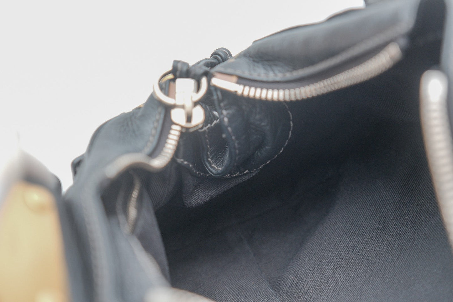 Chloe Paddington Hand Shoulder Bag Black Leather