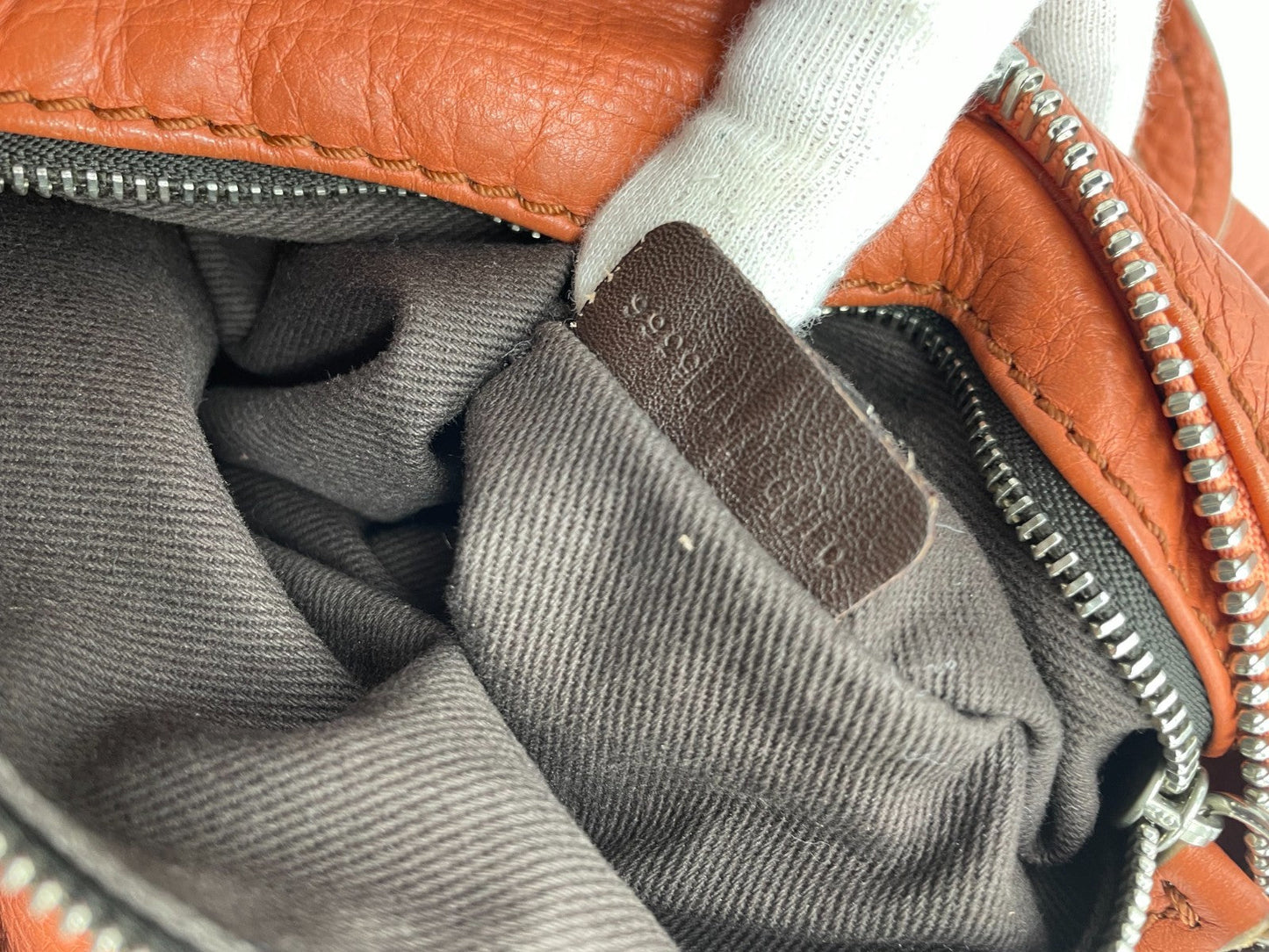 Chloe Paddington Handbag Shoulder Bag Red Orange Padlock Leather Key Auth 251010