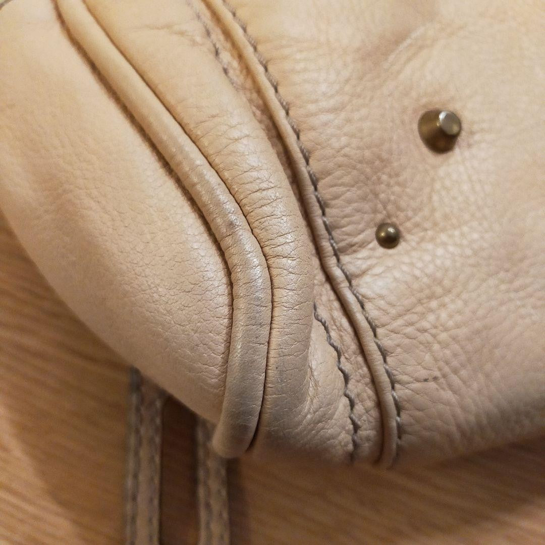 Authentic Chloe Paddington Beige Handbag Shoulder Bag Gold hardware Padlock Key