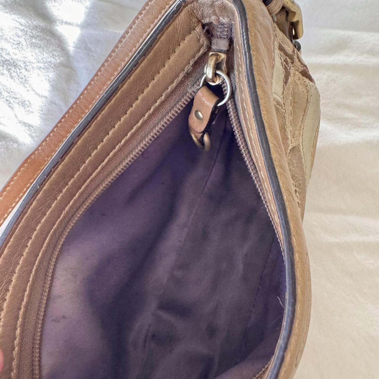 Vintage Y2K Coach gold metallic mini patchwork bag!