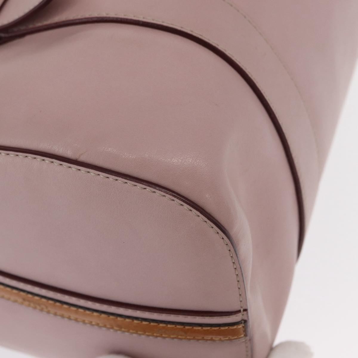 Chloe Sam Hand Bag Leather 2way Pink Gold 03 12 51 65 5811 Auth BA9509