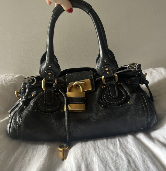 Chloe paddington bag black us seller vguc has lock authentic