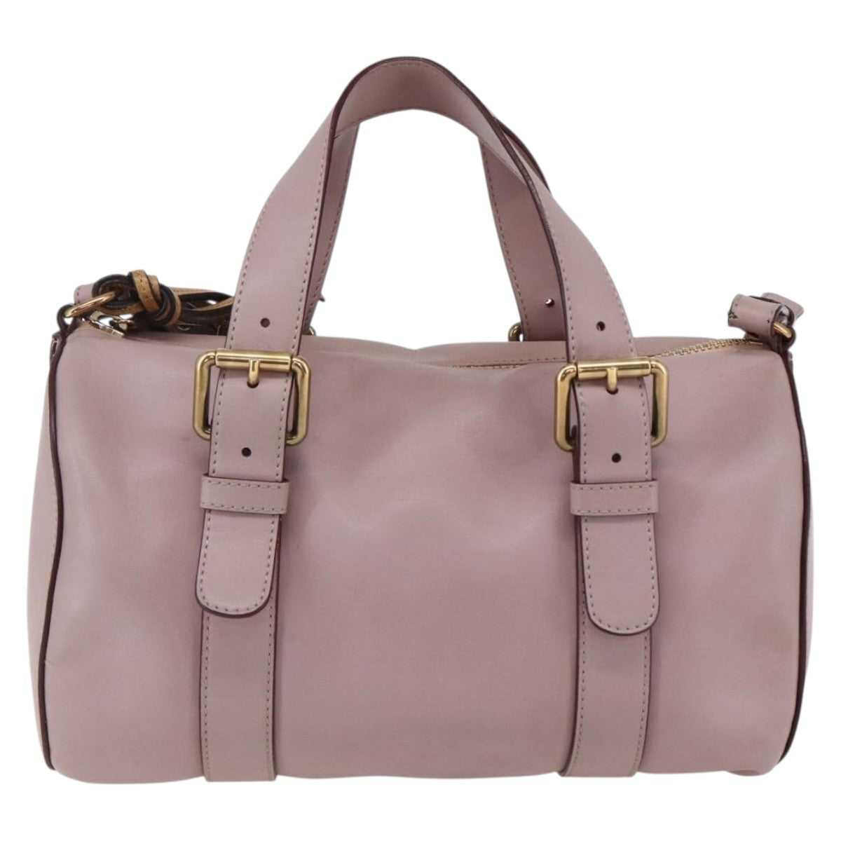 Chloe Sam Hand Bag Leather 2way Pink Gold 03 12 51 65 5811 Auth BA9509