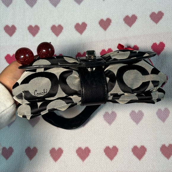 y2k coach optic print shoulder bag 🎀