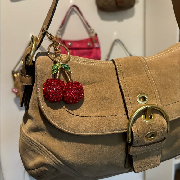 y2k coach soho flap suede shoulder bag 🍒