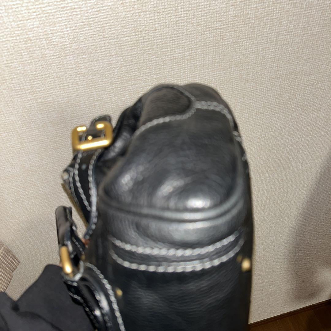 Chloe paddington handbag shoulder bag padlock key black leather