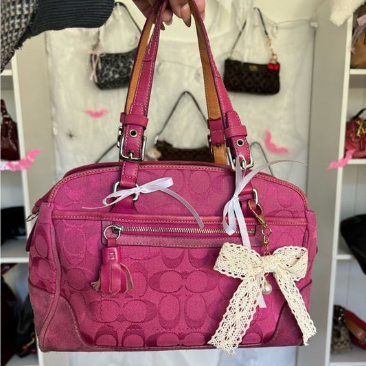 y2k coach hampton satchel pink 💖