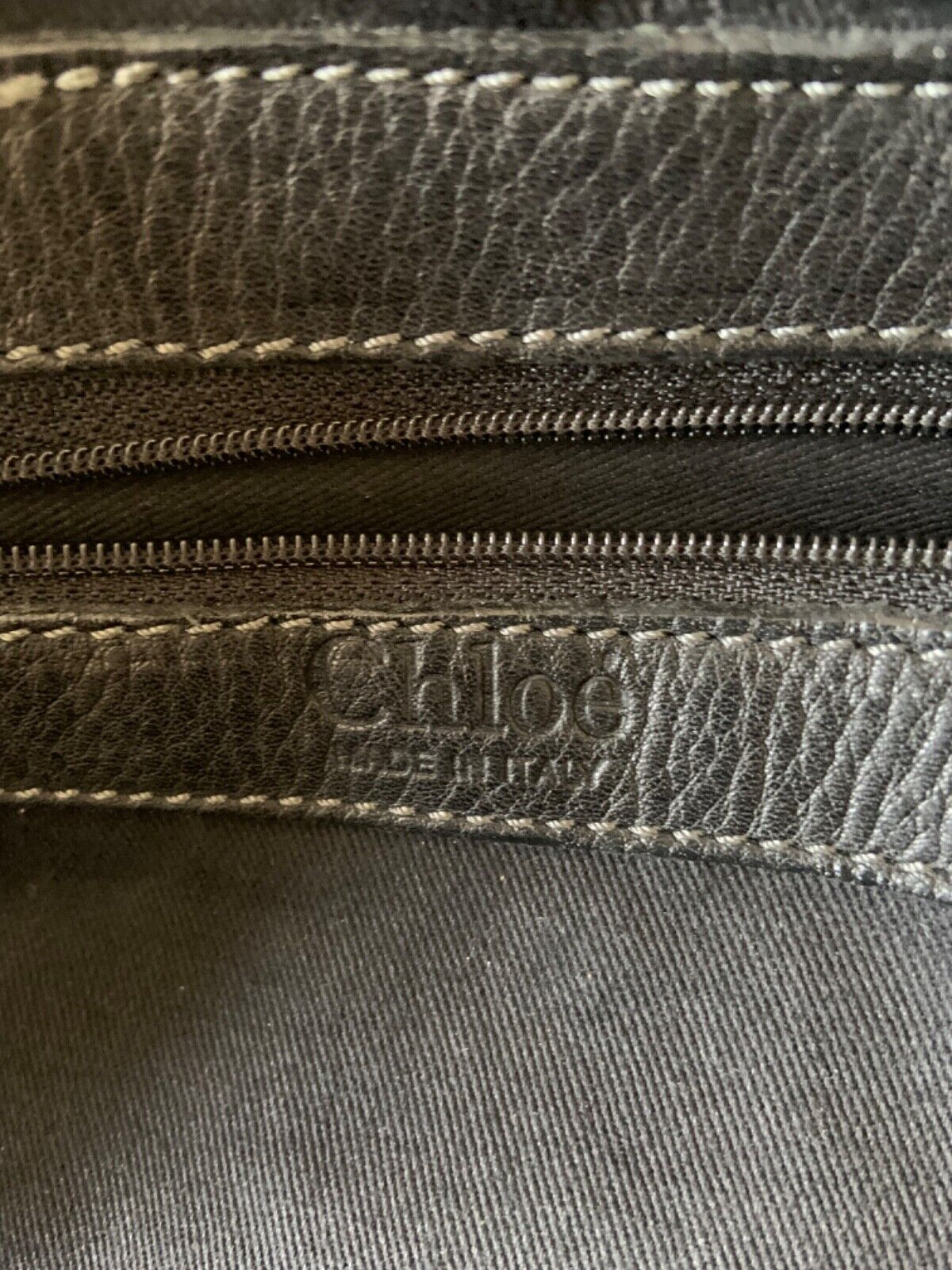 Chloe paddington black leather east west shoulder hobo bag lock key