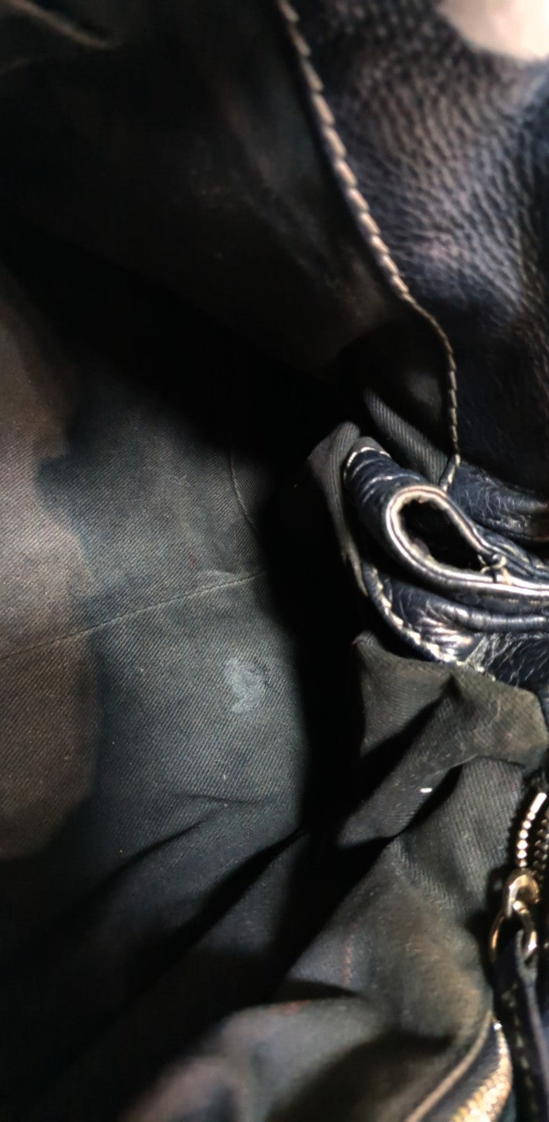 Chloe Paddington Black Leather Satchel Bag w/Padlock & Key Authentic Vintage✨