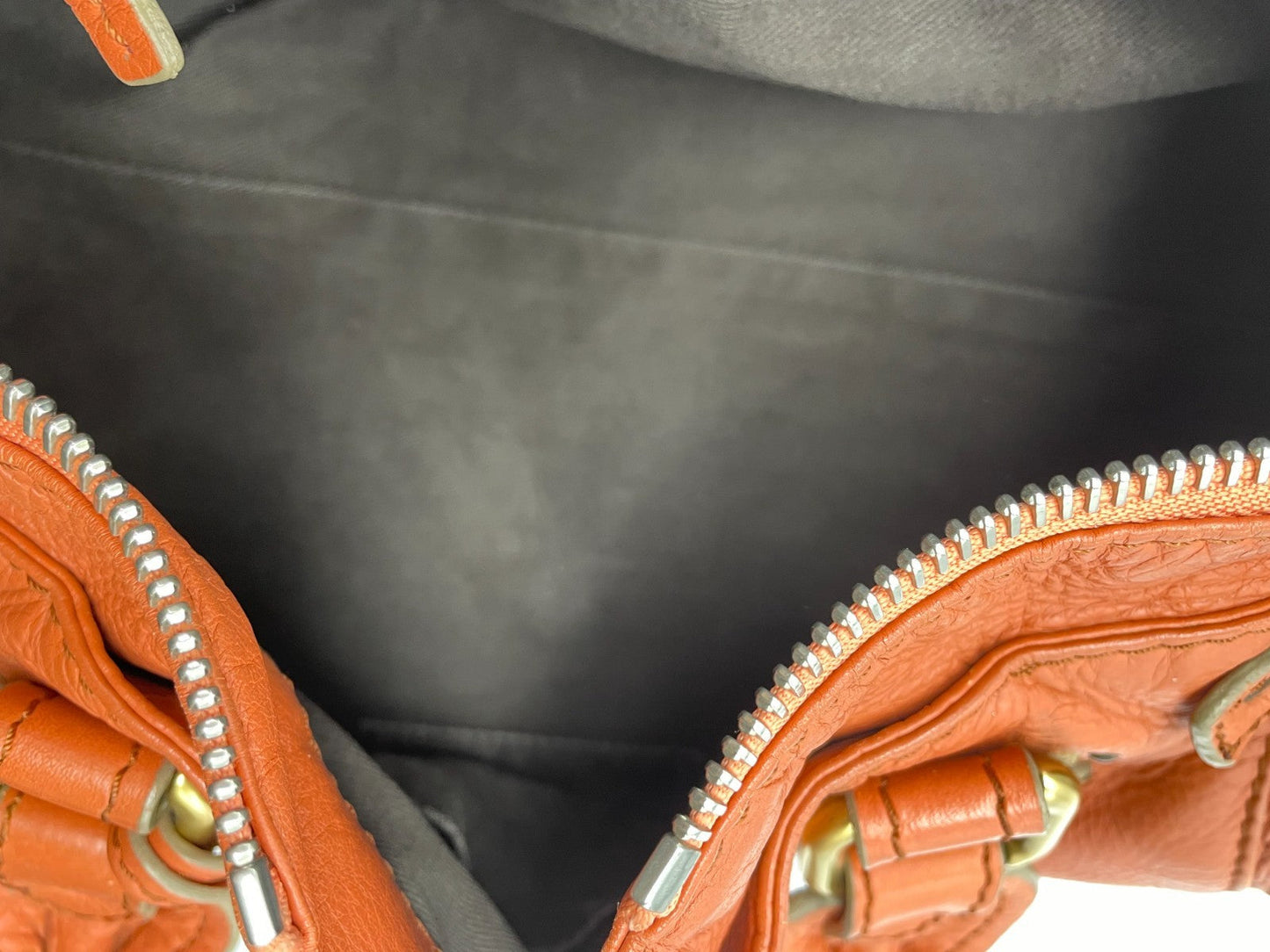 Chloe Paddington Handbag Shoulder Bag Red Orange Padlock Leather Key Auth 251010