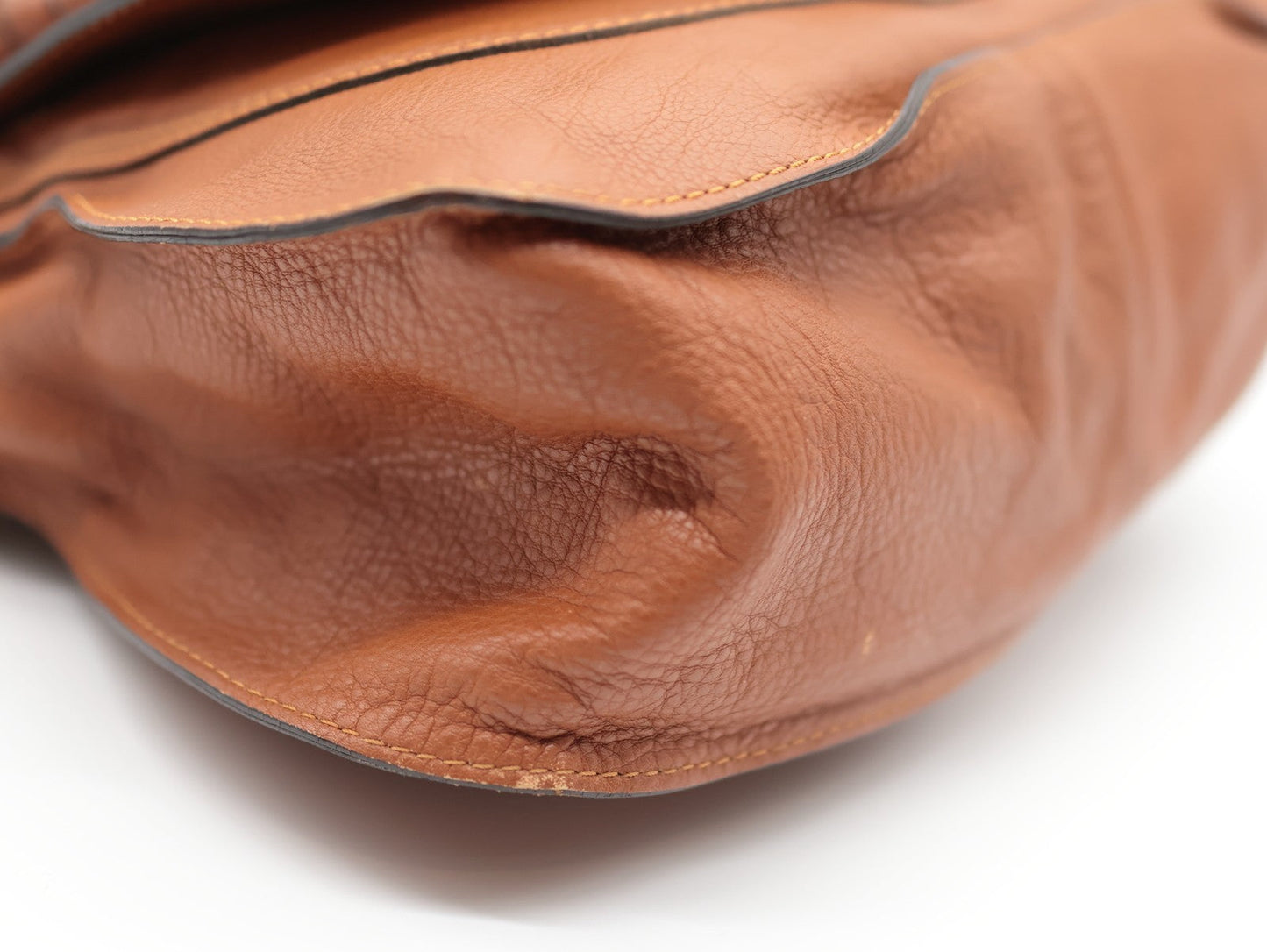 Chloe Marcie Hand Bag Brown Authentic