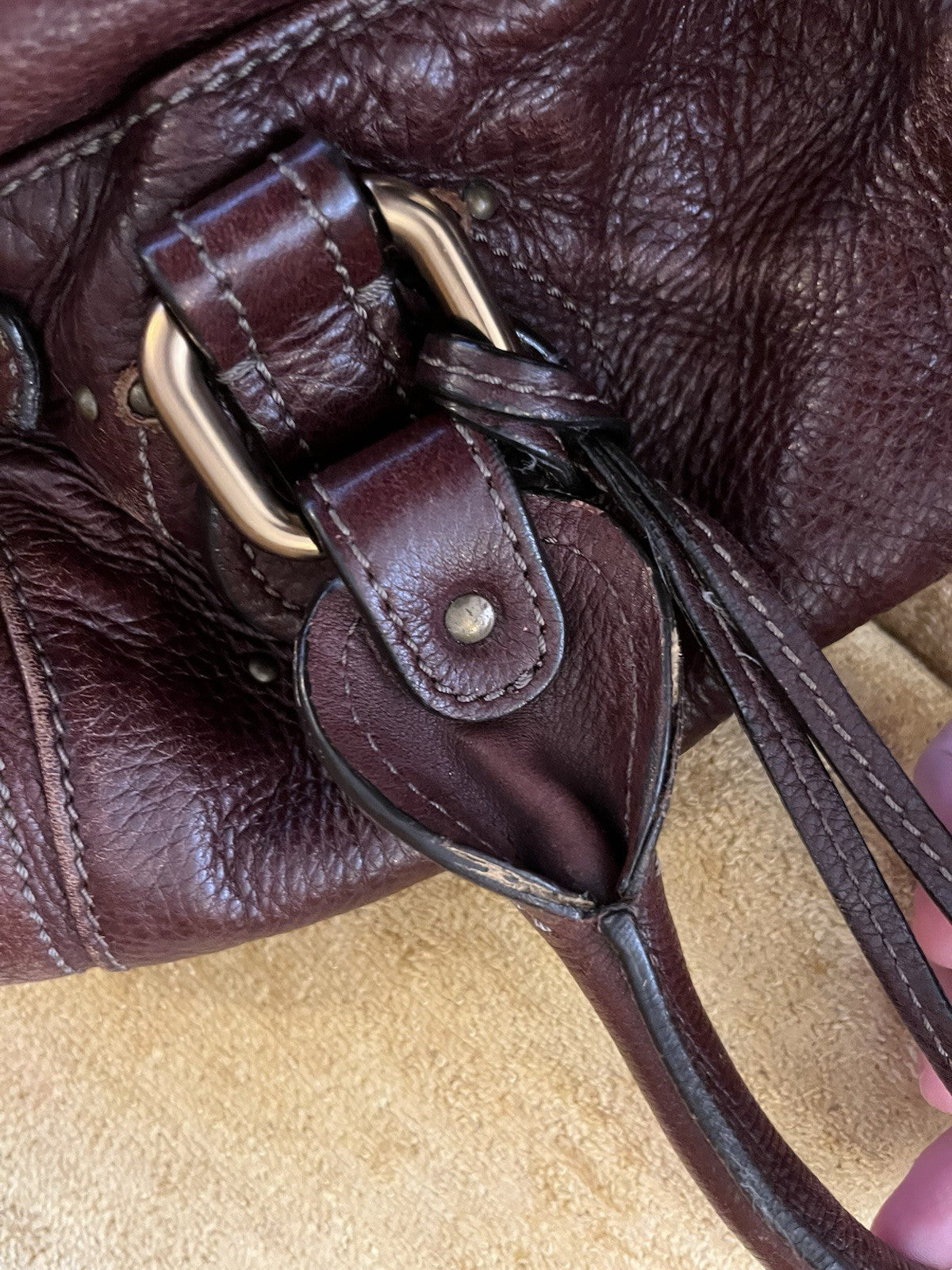 Chloe Paddington Leather Handbag Vintage Chocolate Brown