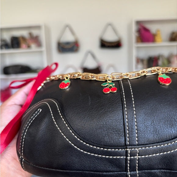 y2k coach soho hobo black shoulder bag 🍒🍒