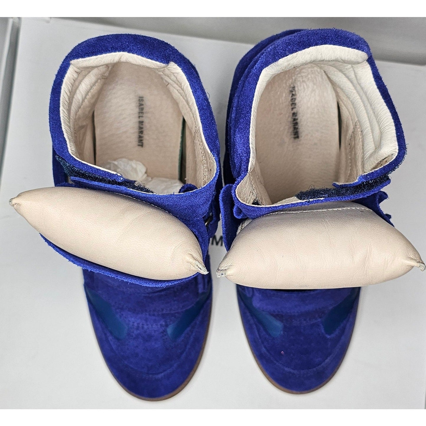Isabel Marant Bekett Wedge Suede Royal Blue Sneakers