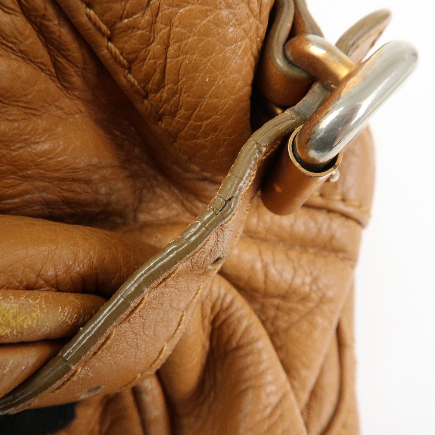 Chloe Paddington Medium Leather Hand Bag Shoulder Bag Brown Authentic Used F/S