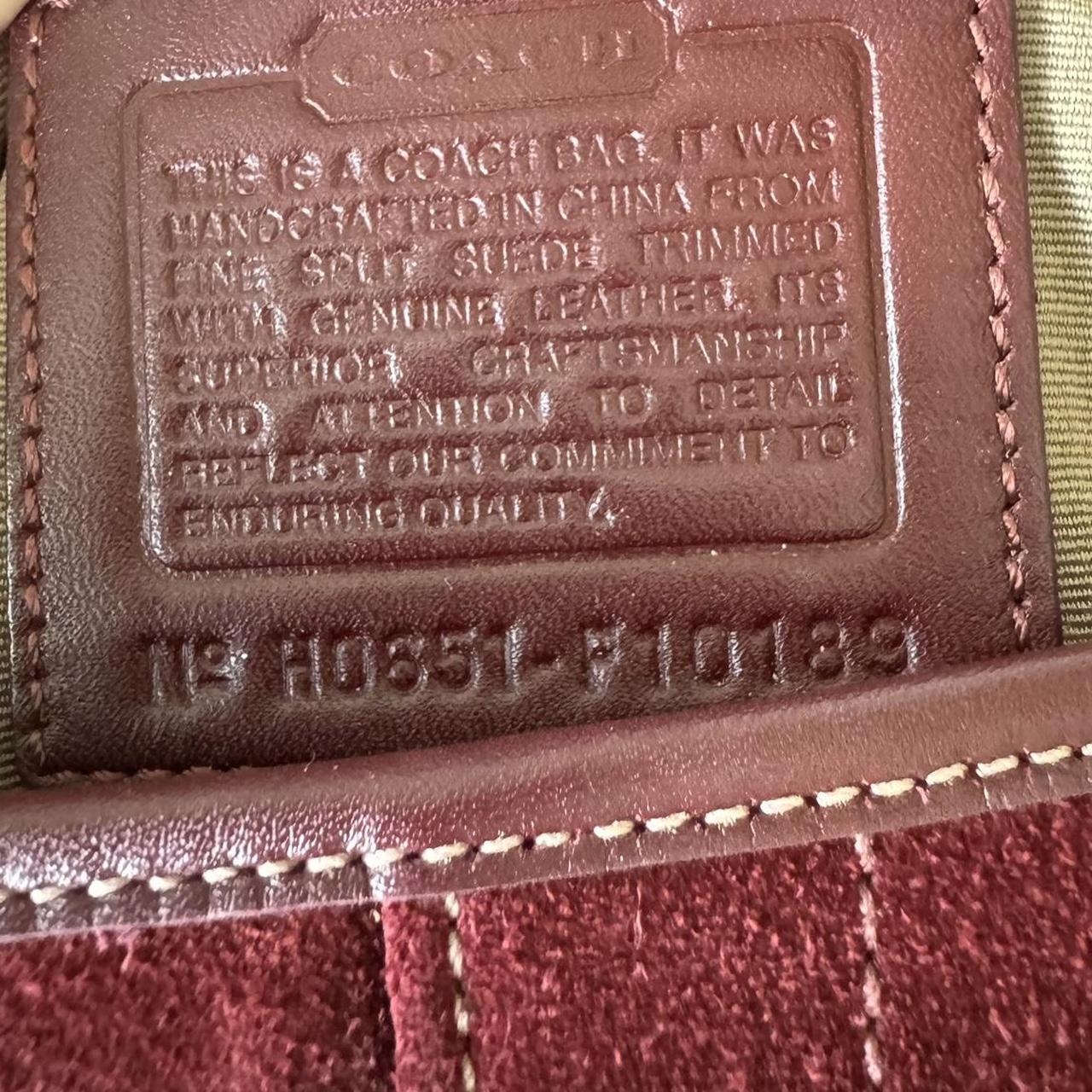 Vintage Y2K Coach rare red suede soho shoulder bag!