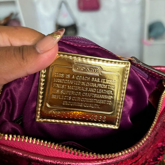 y2k coach poppy sequin lurex bag 💖