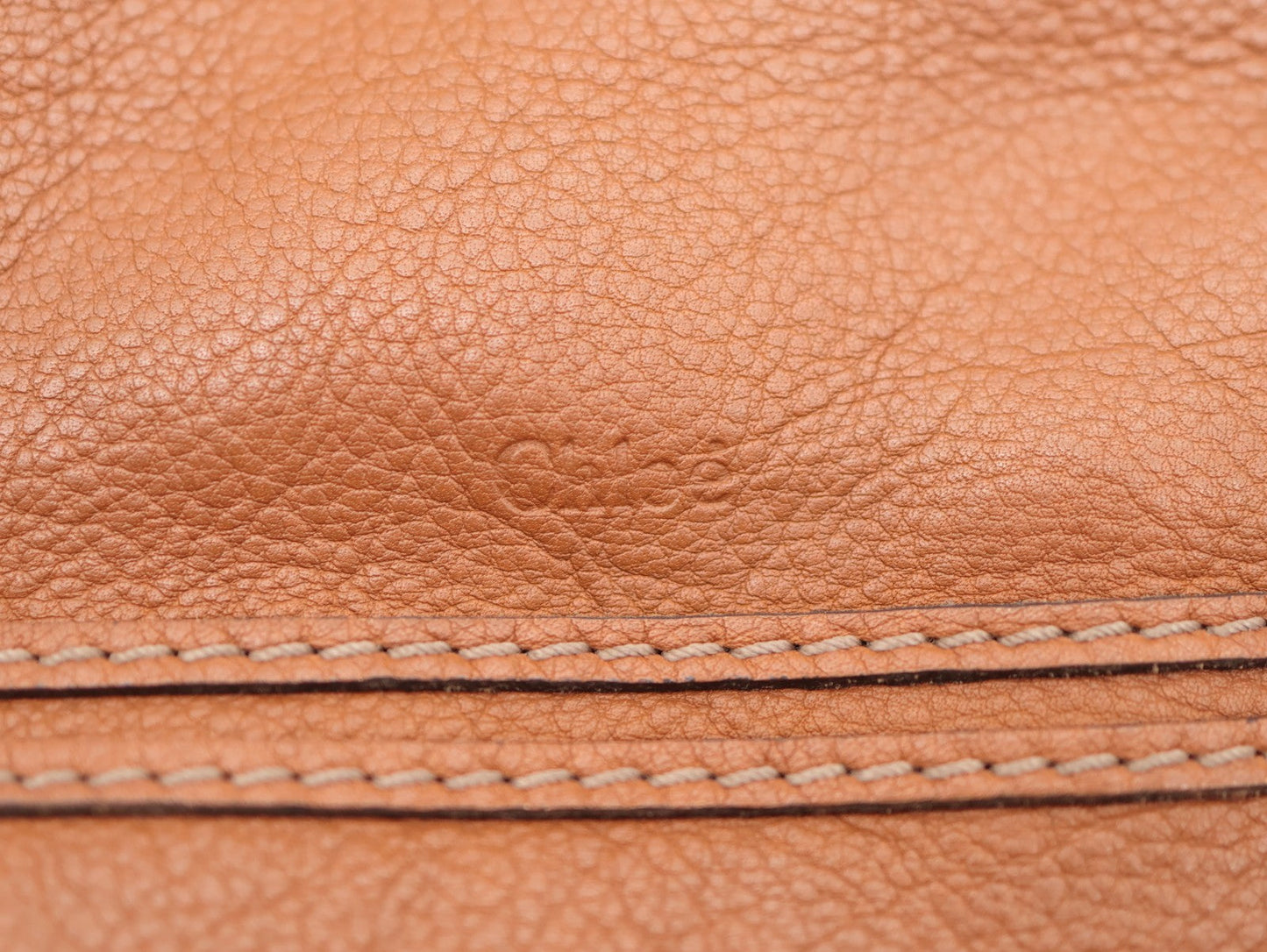 Chloe Marcie Hand Bag Brown Authentic