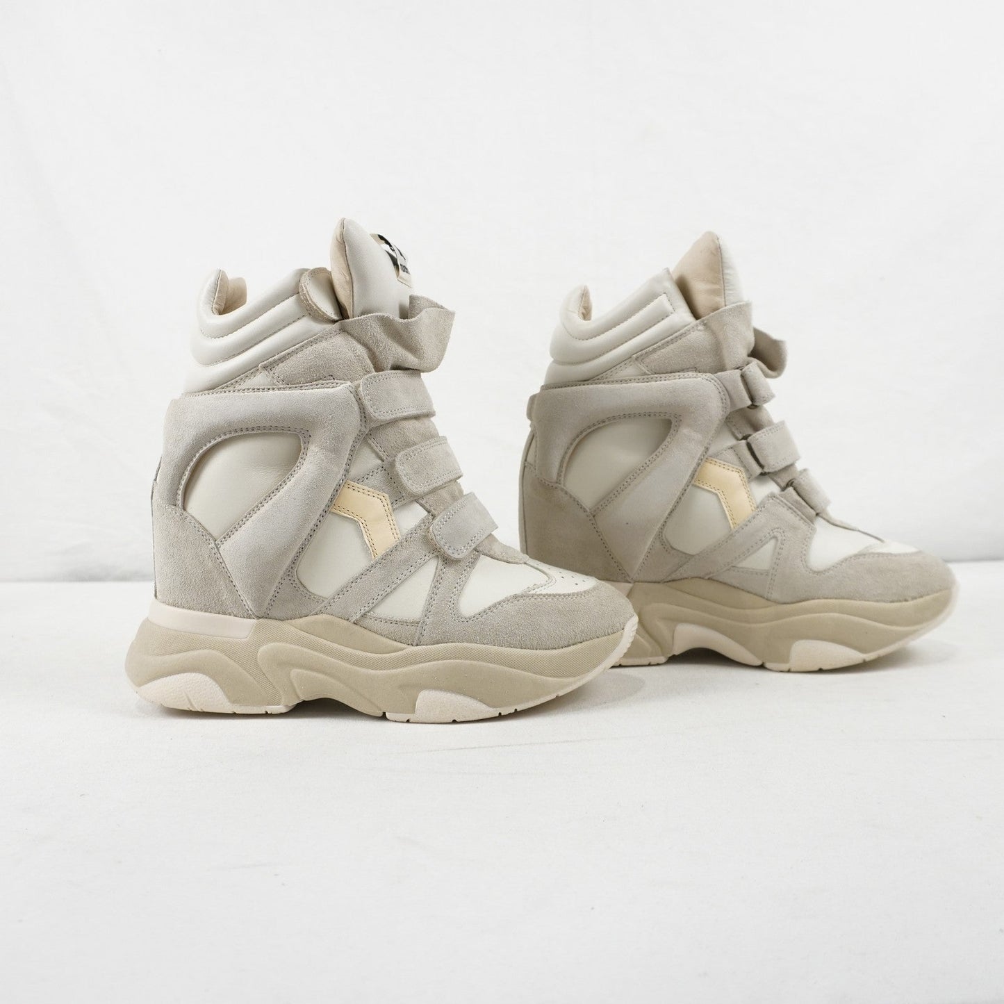 Isabel Marant Balskee High-Top Wedge Sneakers In White - Women's Size US 9/EU 39