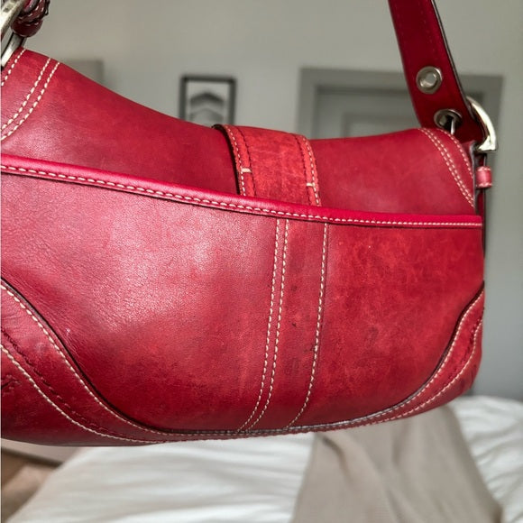 vintage coach soho cherry red 🍒
