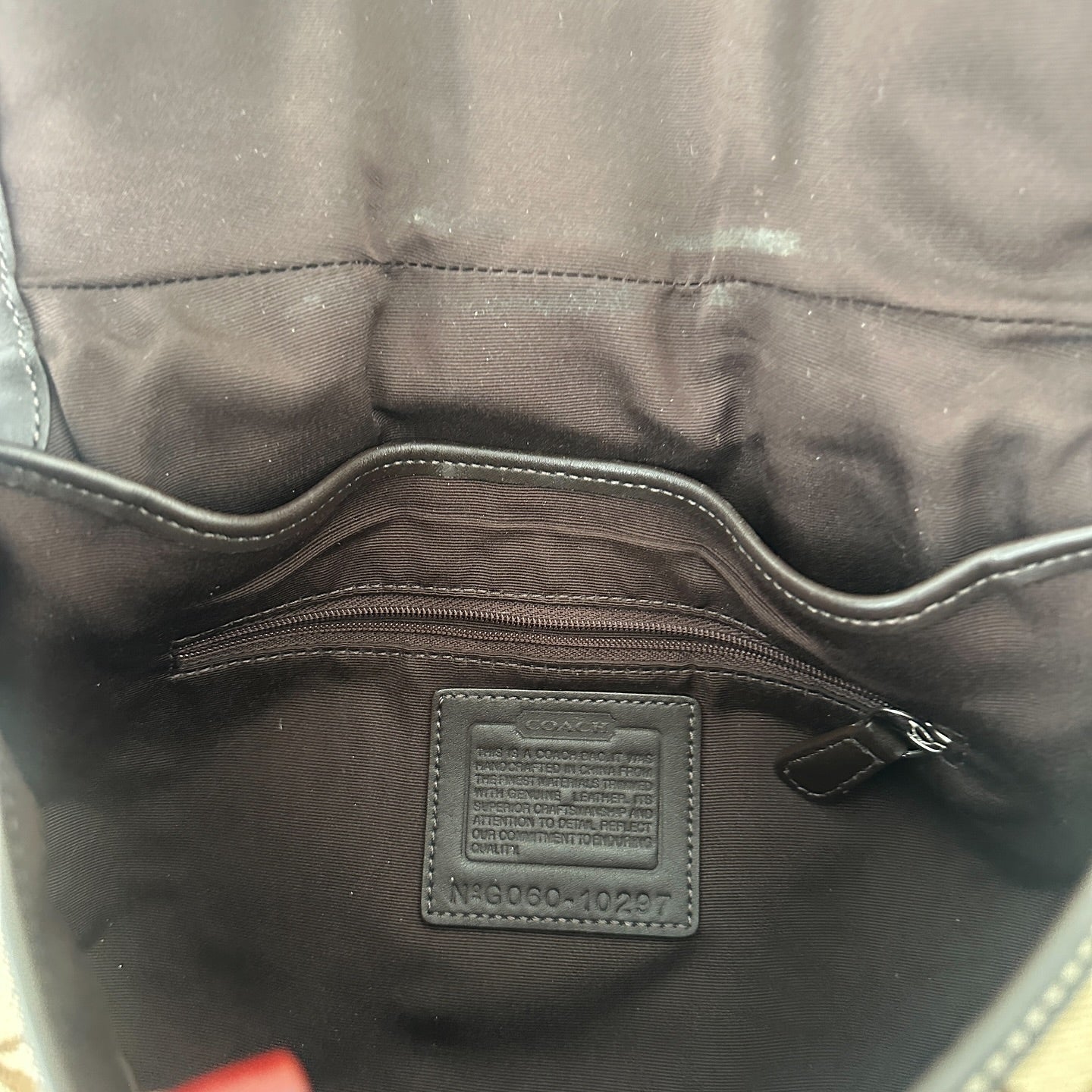 y2k coach brown monogram big soho bag