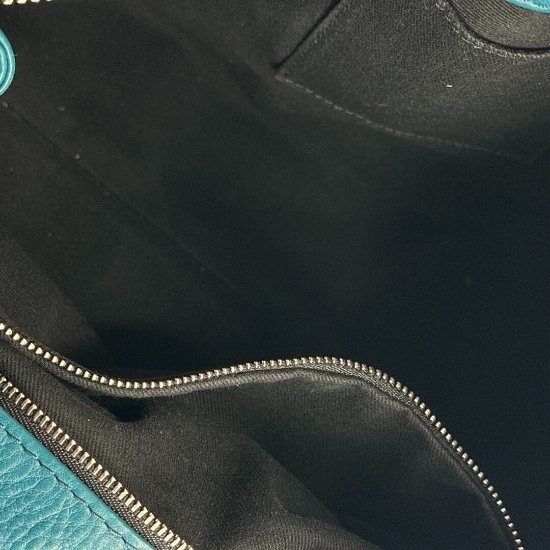 Chloe paddington silver padlock key hand bag blue leather used 2501m