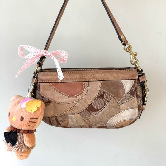 Vintage Y2K Coach gold metallic mini patchwork bag!